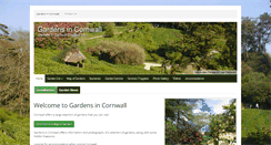 Desktop Screenshot of gardensincornwall.co.uk