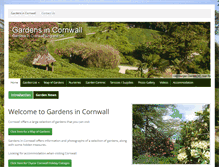 Tablet Screenshot of gardensincornwall.co.uk